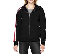 Fashion_First Womens Black Fleece Y2K Hoodie Zip Up Running Jacket Women Sports Cross Zip Gym Hoodie Mass Effect N7 Hoodie