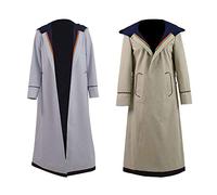 Fashion_First Womens Jodie Whittaker Dr Thirteenth Doctor Who Grey Costume Cotton Coat