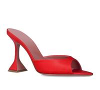 Fashion Fish Mouth Open Toe Sandals for Women, Elegant Slip On Slingback Mules, Sexy High Heel Mules Sandals, for Party Prom Dresses Wedding,red,2 UK