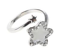 Fashion Five-Pointed Stars Punk Stackable Rings Statement Jewelry Adjustable Punk Finger Gift Adjustable Unique Design Jewelry