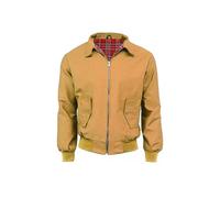 Fashion Force Mens Harrington Jacket Classic Retro 1970s Vintage Scooter Bomber MOD Style Tartan Lining Cotton Top Collar Coat - Standard Fit