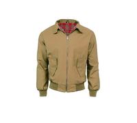Fashion Force Mens Harrington Jacket Classic Retro Scooter 1970's Vintage Bomber MOD Skin Tartan Lining Coat Top (UK, Alpha, 3XL, Regular, Regular, Red)