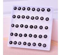 Fashion Forward Black Earrings Set for Women Comfortable and Stylish for Any Event (5mm)
