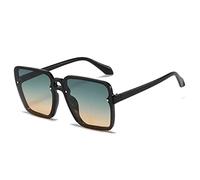 Fashion Frameless Square Sunglasses for Men and Women (Color : A, Size : Medium)