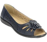Fashion Friendly Ladies Open Toe Slip on Shoes, Summer Flower Flat Shoes, 8 Colours Sizes 3-8