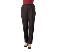 Fashion Friendly Ladies Pull-On Trousers - Elasticated Waist Comfort Stretch Trousers for Casual & Smart Wear - Full-Length Women’s Pants (UK 8-24)