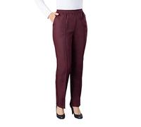 Fashion Friendly Ladies Pull-On Trousers - Elasticated Waist Comfort Stretch Trousers for Casual & Smart Wear - Full-Length Women’s Pants (UK 8-24)