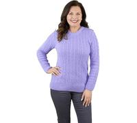 Fashion Friendly Ladies' Round Neck Cable Jumper