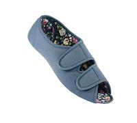 Fashion Friendly Lexi - Rose Twin Touch Fastening Shoe Navy Size 8