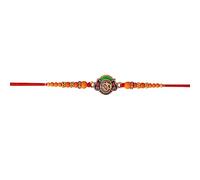 Fashion Frill Designer Lord Om Whatsapp Design Rakshabandhan Rakhi For Brother Bhaiya Bhabhi Men with Roli Chawal Fancy Rakhi Rakhi Set Whatsapp Rakhi with Message For Brother Sister