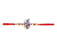 Fashion Frill Elegant Lord Krishna Passport Rakshabandhan Rakhi For Brother Bhai Men With Roli Chawal Rakhi For Brother Bhaiya Bhabhi