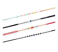 Fashion Frill Stunning Lord OM Evil Eye Rakshabandhan Rakhi For Brother/Sister/Bhaiya Bhabhi/Men Rakhis Combo Set of 4