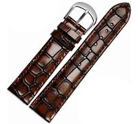 Fashion genuine leather watchband Clear personality crocodile texture strap bracelet Wrist watch band 18mm 20mm 22mm blue Full of stars