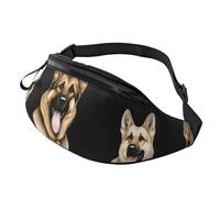 Fashion German Shepherd Dog Bum Bag | Fanny Pack & Chest Pack | Adjustable Waist Bag for Women & Men | Secure Zip | Lightweight & Compact | Perfect for Travel,Sports,Hiking,Outdoor