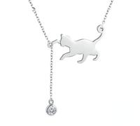 Fashion Gift Cute Pet Pussy Cat Chain Pendant Necklace For Women Jewelry