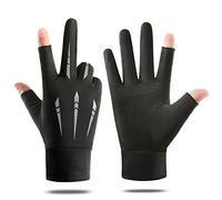 Fashion Gloves For Men & Women Outdoor Sports Two-finger Exposed Gloves Breathable Hiking Cycling Fishing Cycling For Men Road Bike Women Breathable Touch Screen