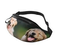 Fashion Golden Retriever Dogs Puppies Pets Bum Bag | Fanny Pack & Chest Pack | Adjustable Waist Bag for Women & Men | Secure Zip | Lightweight & Compact | Perfect for Travel,Sports,Hiking,Outdoor