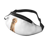 Fashion Golden Retrievers Bum Bag Fanny Pack for Men Women, Large Waist Pack with Zip Pockets Adjustable Waist Bag for Fitness Exercising Climbing Running Hiking Dog Walking Outdoor