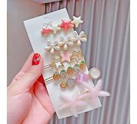 Fashion Hair Clips set Pearls Cherry Blossoms Rhinestone Hollow Geometric Barrettes For Women Girls Ladies Headwear Styling Hairpin set Tools Artificial Acrylic Resin Daily Wedding Party