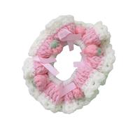 Fashion Hair Scrunchie Yarn Enhancing Hairstyles Crochet Flower Desigs With Comfort And Security For Women And Girls