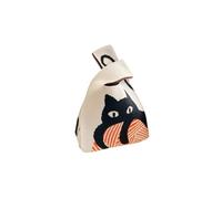 Fashion Handmade Knit Handbags Women Mini Knot Wrist Bag Casual Tote Bag Reusable Shopping Bags For Walks, Color-a14, One Size