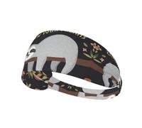 Fashion Headband for Sports - Follow Your Dreams Sloth Print Elastic Exercise Headband, Ideal for Yoga, Running, and More