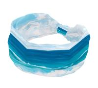 Fashion Headband, Headbands for Women Girls, Criss Twisted Hair Band, Summer Sandy Beach Blue Sky with Clouds Wide Head Wrap, Hair Accessories