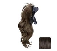 Fashion High Ponytail Hairpiece With Bowknot Clip For Women All Matching High Temperature Fiber Hair Extension Claw Clip Wigs Hair