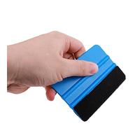 Fashion Hitch ACC0043 Vinyl Wrap Squeegee Applicator Professional Wrapping Sign Decal Plastic Tool Felt Edge, Blue