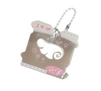 Fashion Hollow Note Key Chain Cartoon Hanging Pendant Music Symbol Ornament Suitable for Everyday Use Acrylic Keychain, フリーサイズ