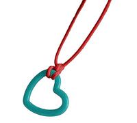 Fashion Hollow Resin Heart Pendant Necklace Simple Choker Colorful Rope Neck Chain Unique Clavicle Chain Jewelry Clavicle Necklace Fashion