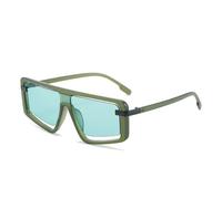 Fashion Hollowed Out Large Frame Men And Women Sunglasses Outdoor Party Street Shoots Holiday Beach Sun Glasses(Green)