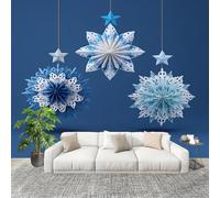 Fashion Home Decoration Wall Covering Mural 200x140cm Abstract Christmas Decoration Premium Art Print Decor Wallpaper Removable Blue 3D Non-Woven Wall Mural Photo Wallpaper