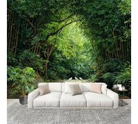 Fashion Home Decoration Wall Covering Mural 200x140cm Bamboo Jungle Pattern Premium Art Print Decor Wallpaper Removable Green 3D Non-Woven Wall Mural Photo Wallpaper