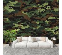 Fashion Home Decoration Wall Covering Mural 250x175cm Abstract Camouflage Pattern Premium Art Print Decor Wallpaper Removable Green 3D Non-Woven Wall Mural Photo Wallpaper