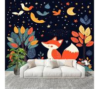 Fashion Home Decoration Wall Covering Mural 250x175cm Fox Theme for Kids Premium Art Print Decor Wallpaper Removable Fairy Tale 3D Non-Woven Wall Mural Photo Wallpaper