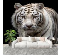 Fashion Home Decoration Wall Covering Mural 300x210cm Animal Tiger Pattern Premium Art Print Decor Wallpaper Removable White 3D Non-Woven Wall Mural Photo Wallpaper