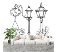 Fashion Home Decoration Wall Covering Mural 300x210cm Simple Street Lamp Printing Premium Art Print Decor Wallpaper Removable White 3D Non-Woven Wall Mural Photo Wallpaper