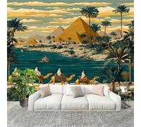 Fashion Home Decoration Wall Covering Mural 400x280cm Desert Oasis Art Premium Art Print Decor Wallpaper Removable Abstract Painting 3D Non-Woven Wall Mural Photo Wallpaper