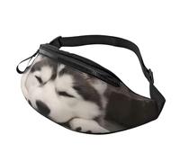 Fashion Husky Dog Bum Bag | Fanny Pack & Chest Pack | Adjustable Waist Bag for Women & Men | Secure Zip | Lightweight & Compact | Perfect for Travel,Sports,Hiking,Outdoor