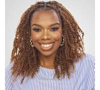 FASHION IDOL Afro Kinkys Bulk Human Hair for Dreadlock Extensions 10 Inches 3 Packs 150 Gram Honey Blonde Loc Repair Afro Kinky Braiding Human Hair for Locs 5.3 Oz