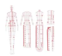 Fashion Illustration Rulers, Fashion Sketching Templates Ruler, Fashion Sketching Ruler Sewing Humanoid Patterns Design, Clothing Measuring French Curve Rulers