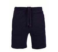 FASHION INSTYLE LTD New Mens Shorts Pique Jogger Cotton Summer Jogging Gym Pants Running Shorts (L, Navy)
