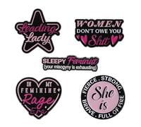 Fashion Irregular Badge Set - 5PCS Zinc Alloy Pin Buttons with Star/Heart/Letter Designs for Jackets, Hats & Backpacks