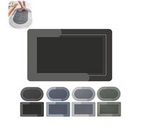 FASHION ITEM The Magic Mat Blank Version,Modernized Magic Mat Bathroom,Absorbent Non Slip Quick Dry Bath Mat Rug (Dark Gray Rectangle)