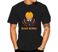 Fashion Japanese Assassination Classroom T-Shirt Funny Cartoon Harajuku Tshirt Short Sleeve Tops Tee Black(XX-Large)