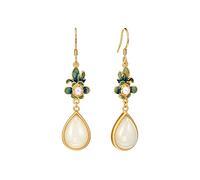 Fashion Jewelry Ladies Luxury And Elegant Earrings Drop-shaped Hetian Jade Pendant Earrings Ladies Elegant Party Jewelry High-end earrings
