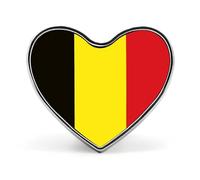 Fashion Kingdom Of Belgium Flag Brooches And Pins Vintage Ethnic Buttons Pins Novelty Creative Patriotic Jewelry Badge Gifts For Father'S Day Business Wedding And Anniversary