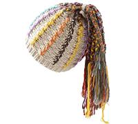 Fashion Knitted Hat Reggae Dirty Braids Hat Dreadlocks Hat Beanie Hat Hip Hop Reggae Hat for Men Women Off-White