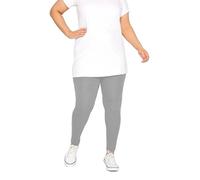 Fashion Knot Ladies Plain Stretchy Viscose Full Length Leggings Jegging Pants Size 8-30 Light Grey
